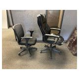 Leather Like Office Chair and Mesh Back Chair