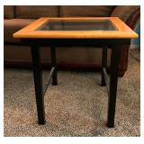 Two Glass Top End Tables