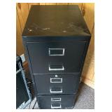 Three Drawer Metal File Cabinet