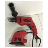 Tool Shop 1/2" Hammer Drill 241-9826 and Detail Sander 241-9796