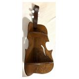 Vintage Wooden Violin Corner Shelf