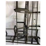 Three Metal Hanging Deck Plant Holders