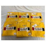 6 Yellow Polo Shirts - 3XL
