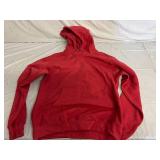 4 Heather Red Hooded Sweatshirts - Medium