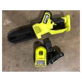 RYOBI ONE+ HP 18V Brushless 8 in. Battery Compact Pruning Mini Chainsaw with 2.0 Ah Battery and Charger  Customer Returns See Pictures