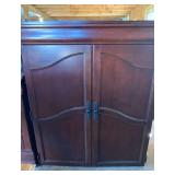 Large TV Display Stand - Armoire Top Cherry Finish
