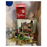 Grey bin Christmas MIX Walton’s Old Building, Lots of Xmas socks, Coke  tree skirt, lots of bulbs, ornaments