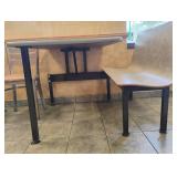 COMMERCIAL RESTAURANT DINING BOOTH WITH 2 CHAIRS