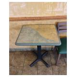 COMMERCIAL RESTAURANT DINING TABLE WITH 2 CHAIRS