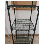 COMMERCIAL POLY-GREEN 4 TIER WIRE SHELF