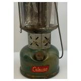 Vintage Coleman Lantern In Wooden Bax