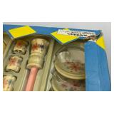 Vintage Kool Toys 50 Pc. Porcelain Tea Set (NIB) One Box Corner Taped