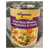 Lot of Wegmans Italian Style Wedding Soup with Meatballs & Chicken, 12 Cans