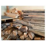 Firewood and other wood pieces