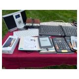 Electronics--Keyboard, Nook, Calculator, Galaxy 8 Phone, & Chargers
