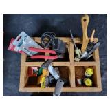 Assortment of Tools & Organizing Boxes