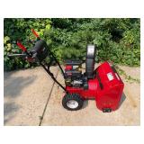 Red Craftsman 24" Clearing Width Electric Start Snow Blower