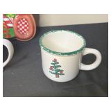 Lot of Fun Holiday and Christmas Tins/Hard Plastic Canisters and Mugs