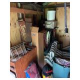 Large Lot of Shed Contents Inc Buckets, Lawn Equip, Etc