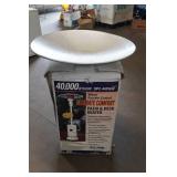 White Powder Coated Ultimate Comfort Patio & Deck Heater
