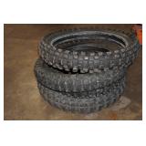 Assorted Front and Back Dirt Bike Tires