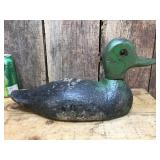 3 Vintage Wooden Duck Decoys - Glass Eyes