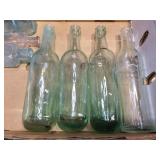 Antique Bottles with Round Bottom Soda Bottles - Neat