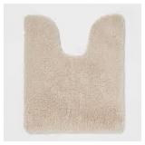 Spa Plush Contour Bath Rug - Threshold Almond