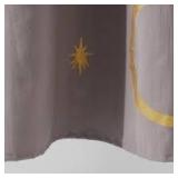 Lot of 2 Room Essentials Celestial Metallic Shower Curtain Size 72 in x 72 in-Gray