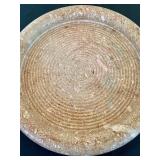 Vintage Italian Travertine Shallow Bowl