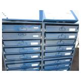 30 Drawer Pullout Hardware Rack (has some damage, see pics) 41"x67"x13"