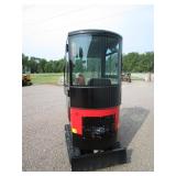 Miva VA13C Enclosed Cab Mini Excavator