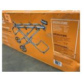 RIDGID Foldable Mobile Miter Saw Stand with Mounting Braces Customer Returns See Pictures