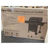 Dyna-Glo 4-Burner Propane Gas Grill in Matte Black with TriVantage Multifunctional Cooking System Missing Parts Customer Returns See Pictures