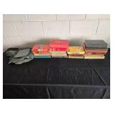 Lot of Vintage and Classic Books with Green Fabric Items