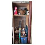 Assorted Gardening Supplies with Pots, Planters, and Storage Bin