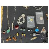 Assorted Jewelry Lot - Necklaces, Bracelets, Earrings, Rings, and More