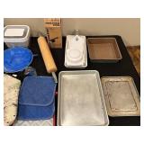 Assorted Kitchen Items and Bakeware Lot