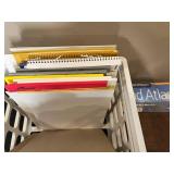 Lot of Office Supplies Including Notebooks, Folders, and More