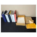 Lot of Assorted Binders and Envelopes