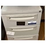 HP OfficeJet 5745 Printer (untested) with 3-Drawer Metal Filing Cabinet