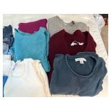 Assorted Lot of Sweaters, T-Shirts, and Tops Approximate SZs L - XXL