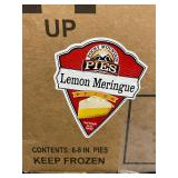 D - Rocky Mountain Pies Lemon Meringue Pie - Case of 6, 8 Inch Pies