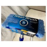 New Telescoping Wash Brush with Boat Hook Attatchment