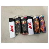 6 New Assorted Lighters