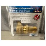 New Brass RV / Camper Water Pressure Regulator and Brass Water Y Valve