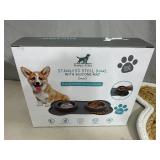 New Pet Bowls, Bowl Mat, Treat Bags, Collapsible Bowl