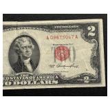 1953 Red Seal $2 Dollar Bill