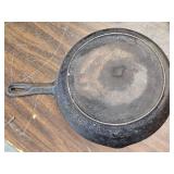 Lot of 3 Old Cast Iron Frying Pans - One Has an 8 Y Stamped on it