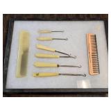 Antique Grooming Set Tools and Vintage Combs